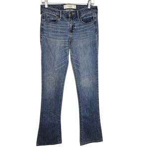 Abercrombie & Fitch The A & F Skinny Boot Cut  Jeans 4R 27x33 Blue Mid Rise Y2K